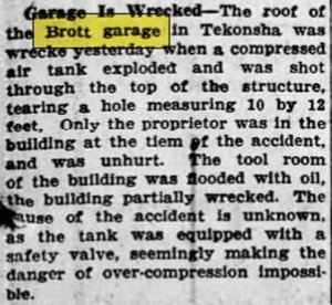 Brotts Garage (Sunoco, Amoco) - Sep 1923 Explosion (newer photo)